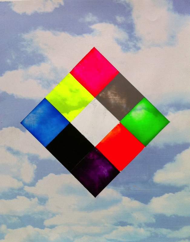 "Up in the Sky" 2011 22" X 28" Acrylic on poster on card stock